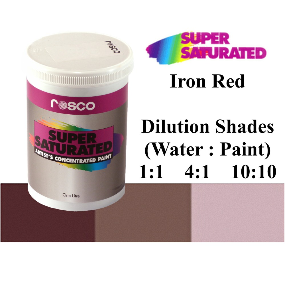 1l Rosco Super Saturated Iron Red Paint
